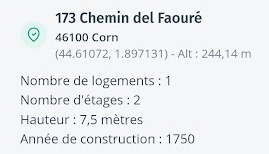 Cadastre en 1840